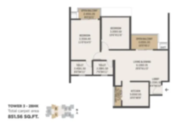 2bhk-unit-Plan